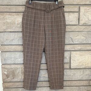a new day Brown Plaid Women's Pants